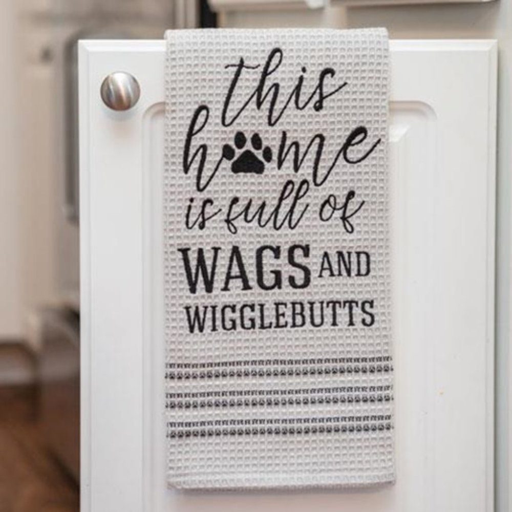 NWT Waffle Wags Dish Towel - Picture 1 of 1